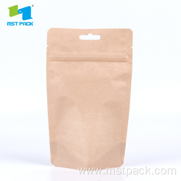 Kraft Paper Bag Custom Window Stand Up Bag